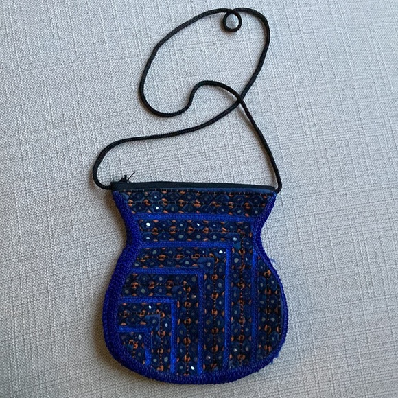 Bohemian vintage purse/bag, double sided - Picture 3 of 5